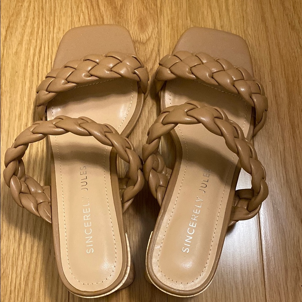 Sincerly Jules Women's Tan Braided Sandals